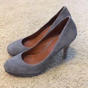 Banana Republic Grey Suede Heels